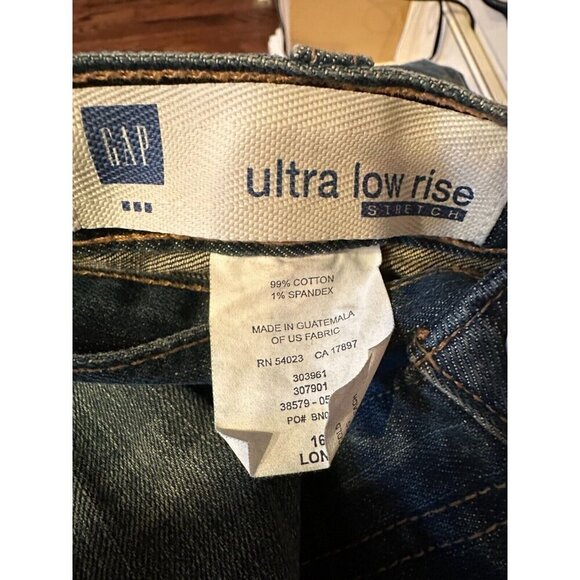 NWT 2008 GAP Womens 16L Tall Low Rise (10.5 in Rise) Flare Jeans 35.5 inseam - Picture 3 of 9